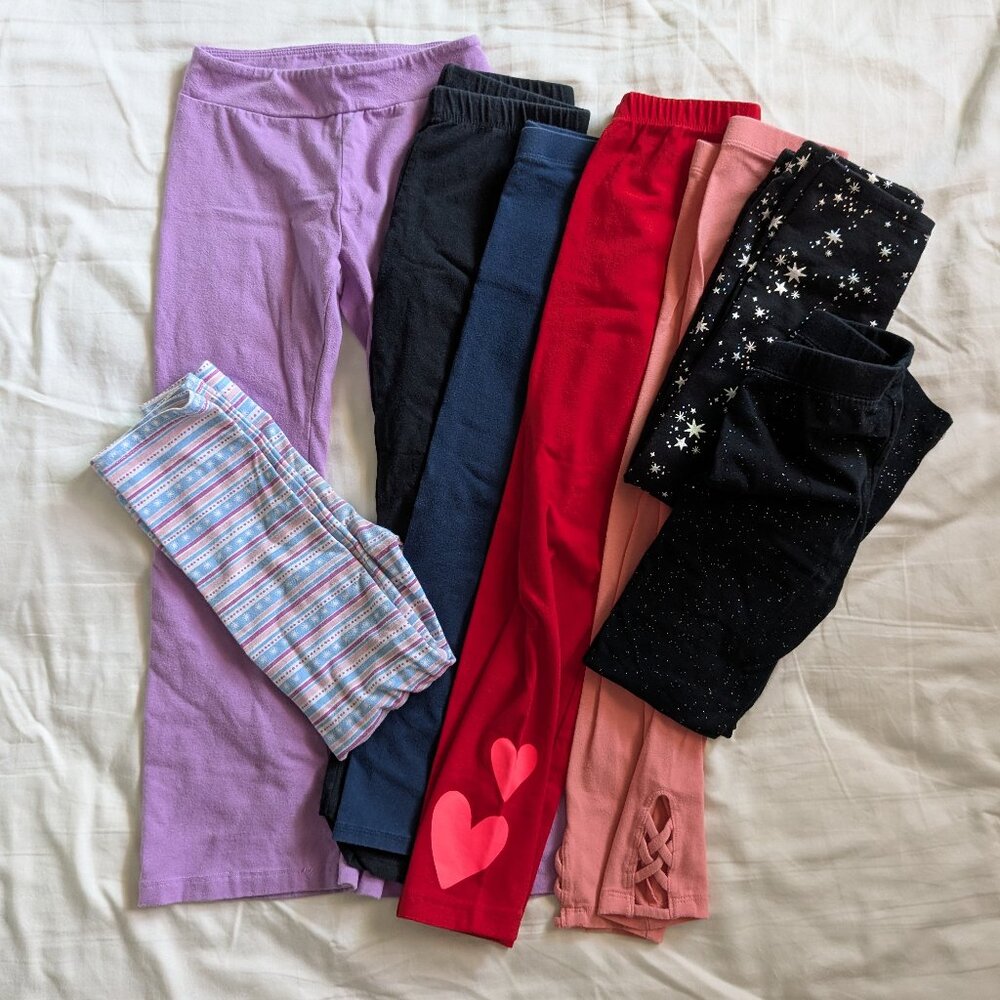 Lot of 8 leggings in good to like new condition // size small/6/7